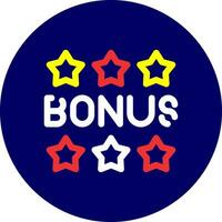 Bonus Creative Icon Design vector