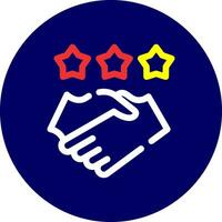 Game Handshake Creative Icon Design vector