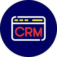 CRM Creative Icon Design vector