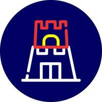 Castle Toy Creative Icon Design vector