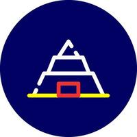 Pyramid Creative Icon Design vector