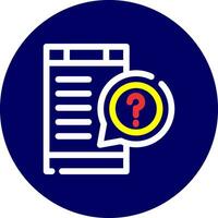 Question Creative Icon Design vector