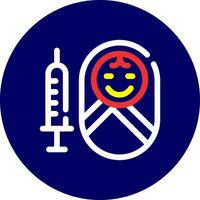 Vaccination Creative Icon Design vector