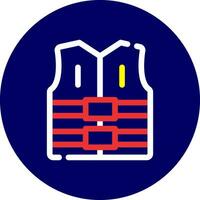 Life Jacket Creative Icon Design vector