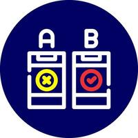 AB Testing Creative Icon Design vector