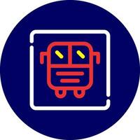 Bus Display Creative Icon Design vector