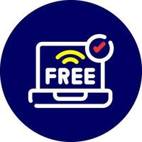 Free Wifi Creative Icon Design vector