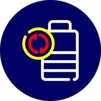 Battery Recyclings Creative Icon Design vector