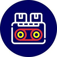 Cyber Physical System Creative Icon Design vector