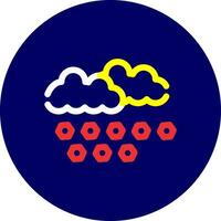 Hailstorm Creative Icon Design vector