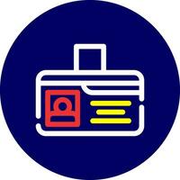Identification Card Creative Icon Design vector