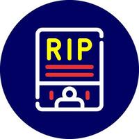Obituary Creative Icon Design vector