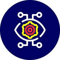 Robotics Eye Creative Icon Design vector