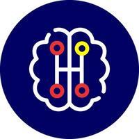 Humanoid Robot Creative Icon Design vector