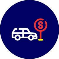 Taxi Stop Creative Icon Design vector