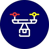 Drone Delivery Creative Icon Design vector