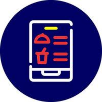 Digital Inflight Menu Creative Icon Design vector
