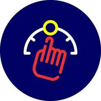 Gesture Control Creative Icon Design vector