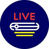 Live Stream Creative Icon Design vector