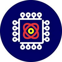Quantum Technology Creative Icon Design vector