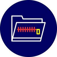 Zip Folder Creative Icon Design vector