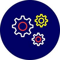 Setting Creative Icon Design vector