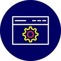 Browser Setting Creative Icon Design vector