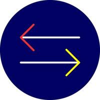 Double Arrow Creative Icon Design vector