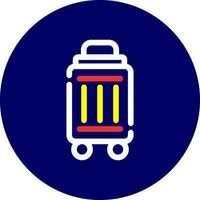 Bag Drop Kiosk Creative Icon Design vector