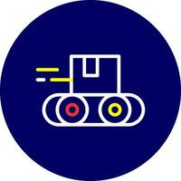 diseño de icono creativo de cinta transportadora vector