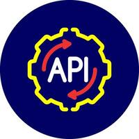 API Creative Icon Design vector