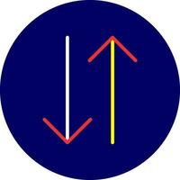 Double Arrow Creative Icon Design vector