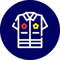 policía uniforme creativo icono diseño vector