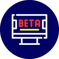 Beta Creative Icon Design vector