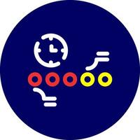 Circle Accent Timeline Creative Icon Design vector