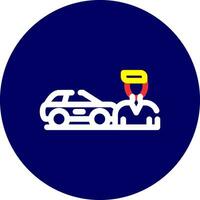 Used Car Dealership Creative Icon Design vector