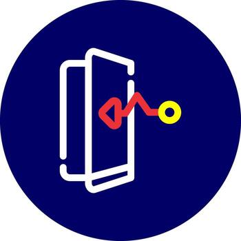 Exit Strategy Creative Icon Design vector