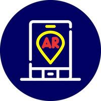 Ar Navigation Creative Icon Design vector