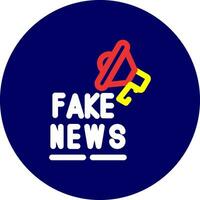 Fake News Creative Icon Design vector