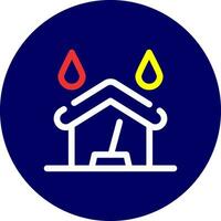 Water Damage Cleaning Creative Icon Design vector