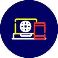 Multi Platform Creative Icon Design vector
