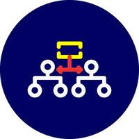 Labeled Hierarchy Creative Icon Design vector