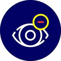 Shortsighted Creative Icon Design vector