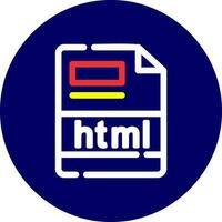 html Creative Icon Design vector
