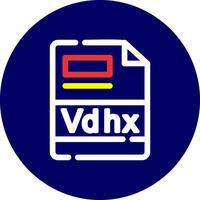 vdhx creativo icono diseño vector