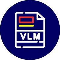 vlm creativo icono diseño vector