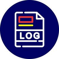 LOG Creative Icon Design vector