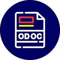 odoc creativo icono diseño vector