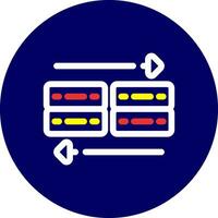 Data Transfer Creative Icon Design vector