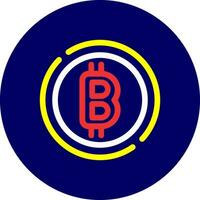 Bitcoin Creative Icon Design vector